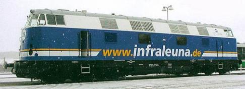 Diesel locomotive BR 118 &quot;InfraLeuna&quot;<br /><a href='images/pictures/Gutzold/35603.jpg' target='_blank'>Full size image</a>